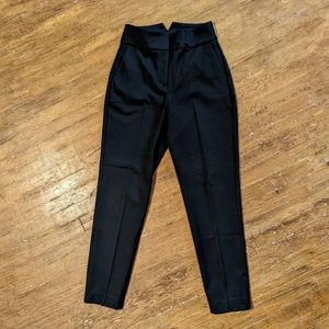 Express Black High-Waisted Trousers